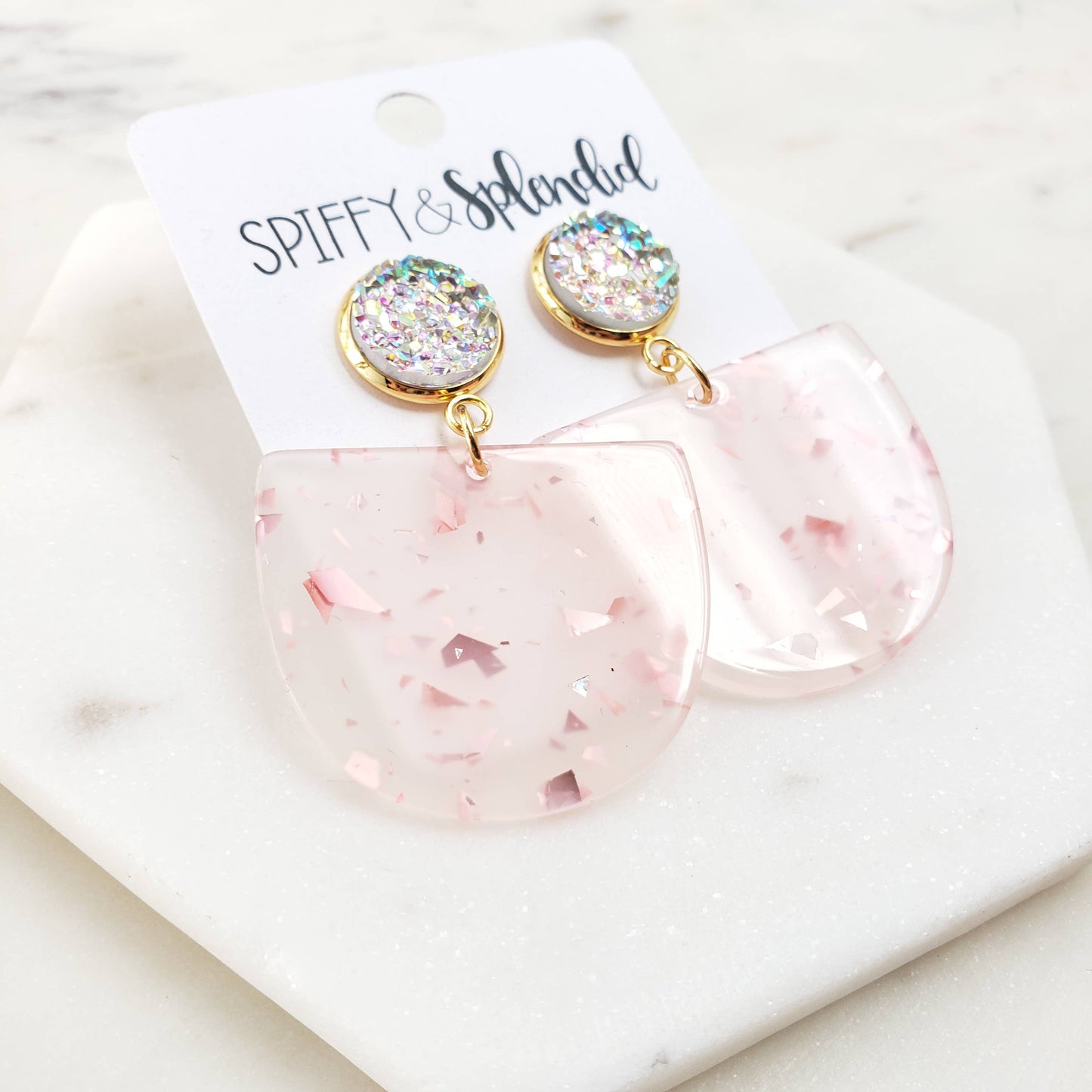 Lola Earrings- Light Rose Gold