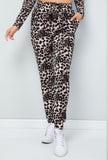 Brown Whitney Leopard Joggers