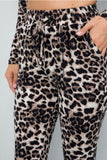 Brown Whitney Leopard Joggers